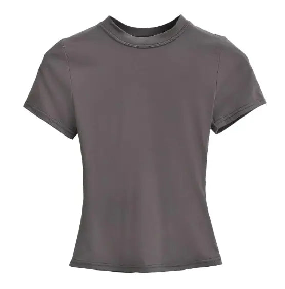 Solid Color Basic Style T-shirt